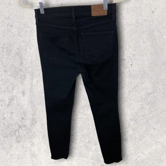 Madewell Black Roadtripper High Rise Jeans Size 26 Stretch Denim Timeless Skinny - Picture 12 of 13